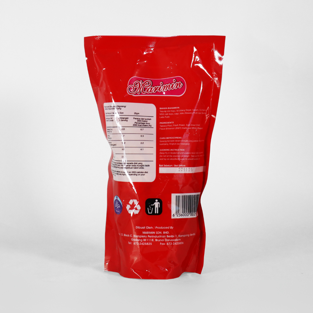 Marimin Ready To Fry Chili Shrimp Crackers 3